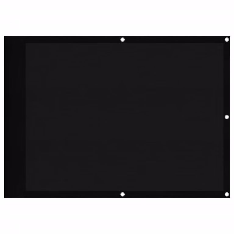Paravento da Balcone Nero 75x700 cm 100% Poliestere Oxford