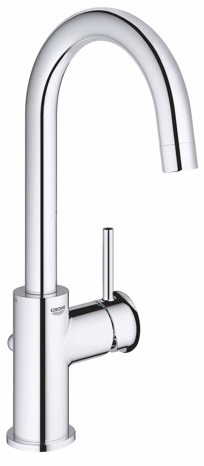 Single-lever basin mixer - GROHE - Size L - Chrome - Swivel - Water saving