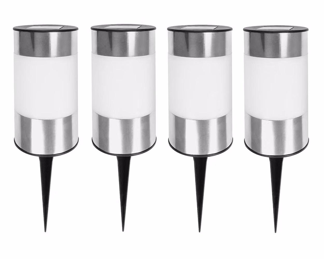 Set da 4 luci solari a LED, luci solari, lampada solare, luci da giardino per esterni