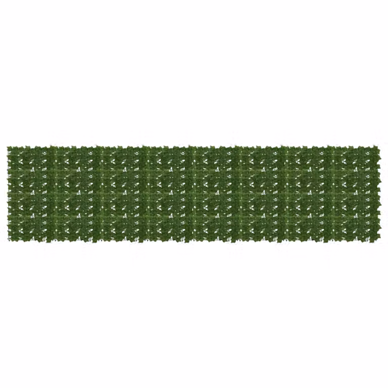vidaXL Schermo per balcone con siepe artificiale verde, L 400 cm x H 100 cm