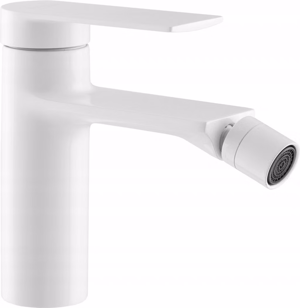 Granitan - Miscelatore bidet - Rubinetto bagno altezza 14 cm - Rubinetto bianco - FARO