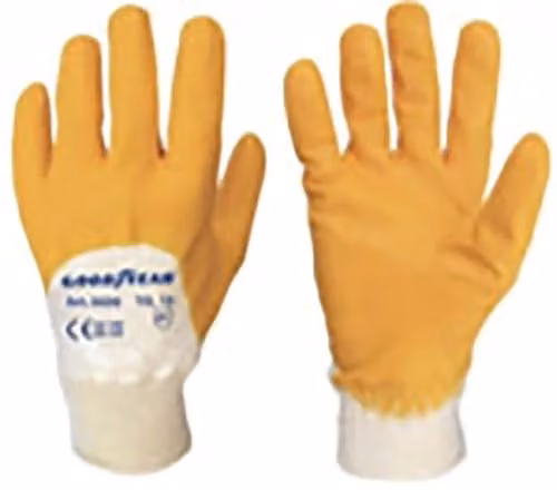 Guanti in cotone e nitrile mod.G5050 taglia 10 giallo/bianco Lavoro