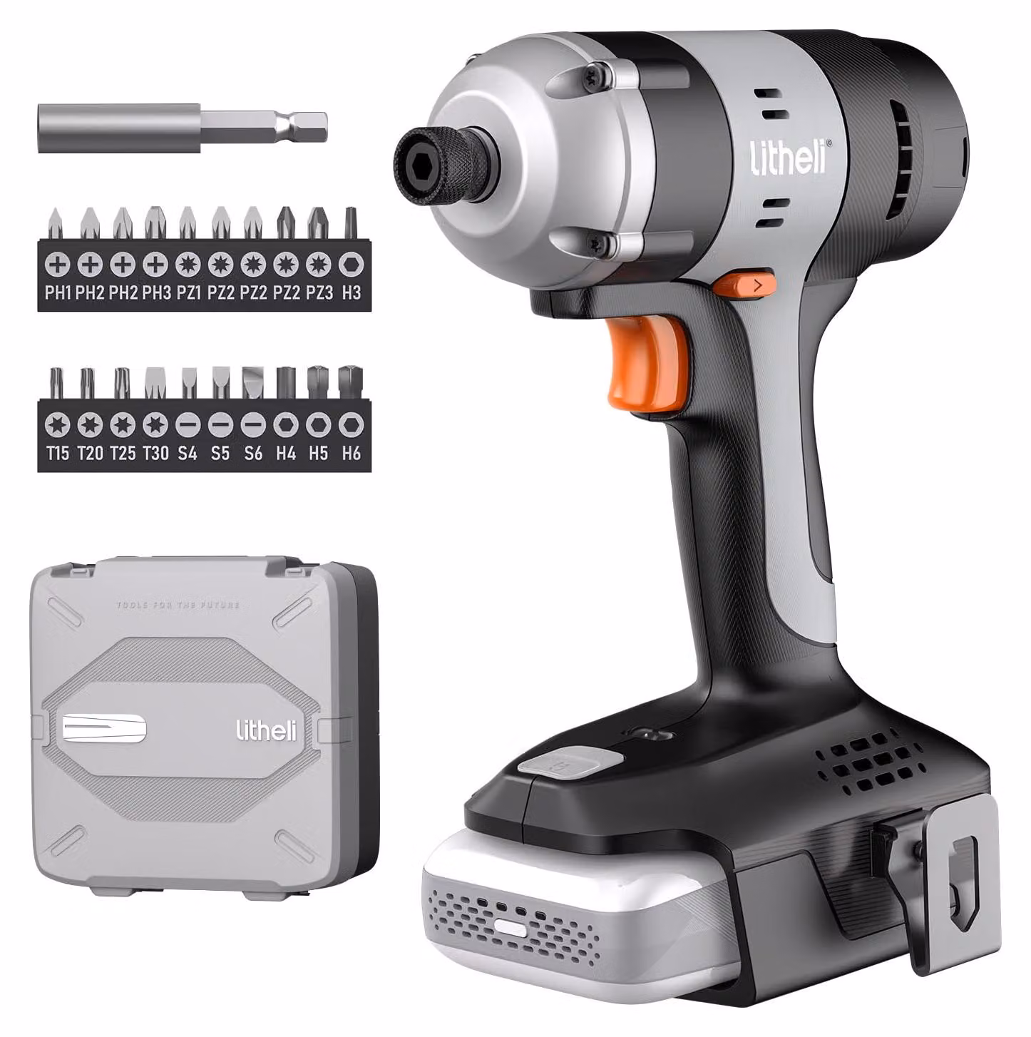 Avvitatore a percussione - Trapano a percussione - 20 Volt, 180 Nm - Attacco esagonale da 1/4 di pollice - Ideale per lavori fai-da-te e riparazioni