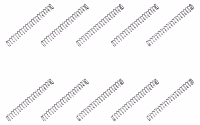 Molla a compressione, dimensioni 5x0,7x45 mm, acciaio inossidabile 304, confezione da 10 pezzi