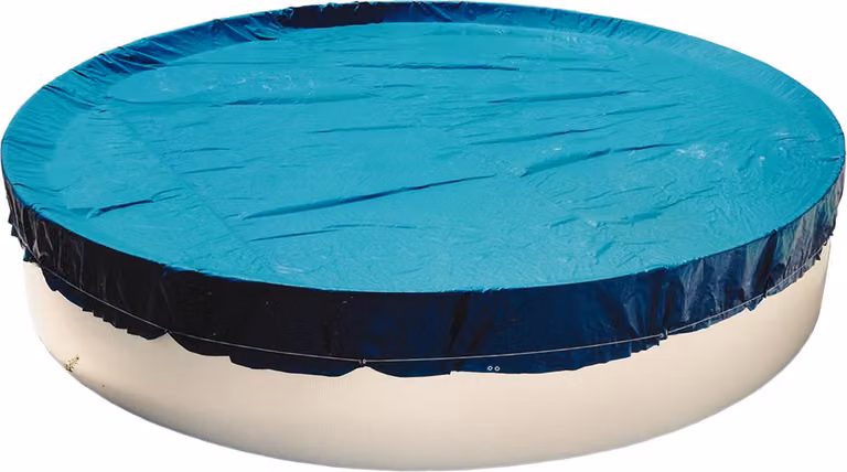 Telone di copertura estivo Intex per piscine rotonde, Ø 3,60 m Materiale: PE con cordoncino nell'orlo, sovrametraggio 40 cm