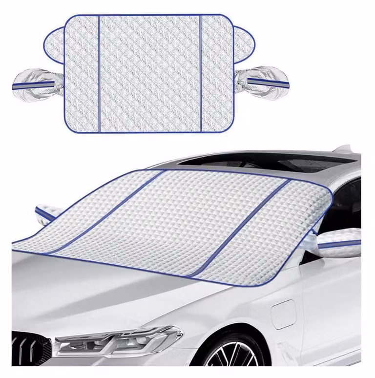 Copertura per parabrezza ultra-spessa, resistente a neve, ghiaccio, gelo, polvere e acqua, con protezione UV, universale, dimensioni 115x160 cm