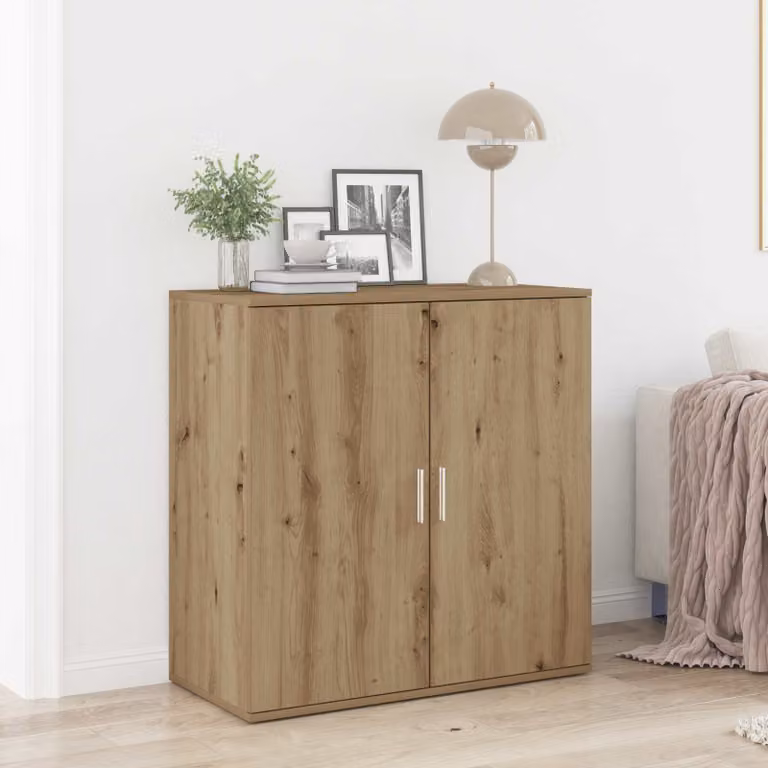 Credenza in stile rustico vidaXL in rovere marrone L: 79 cm, P: 38 cm, H: 80 cm