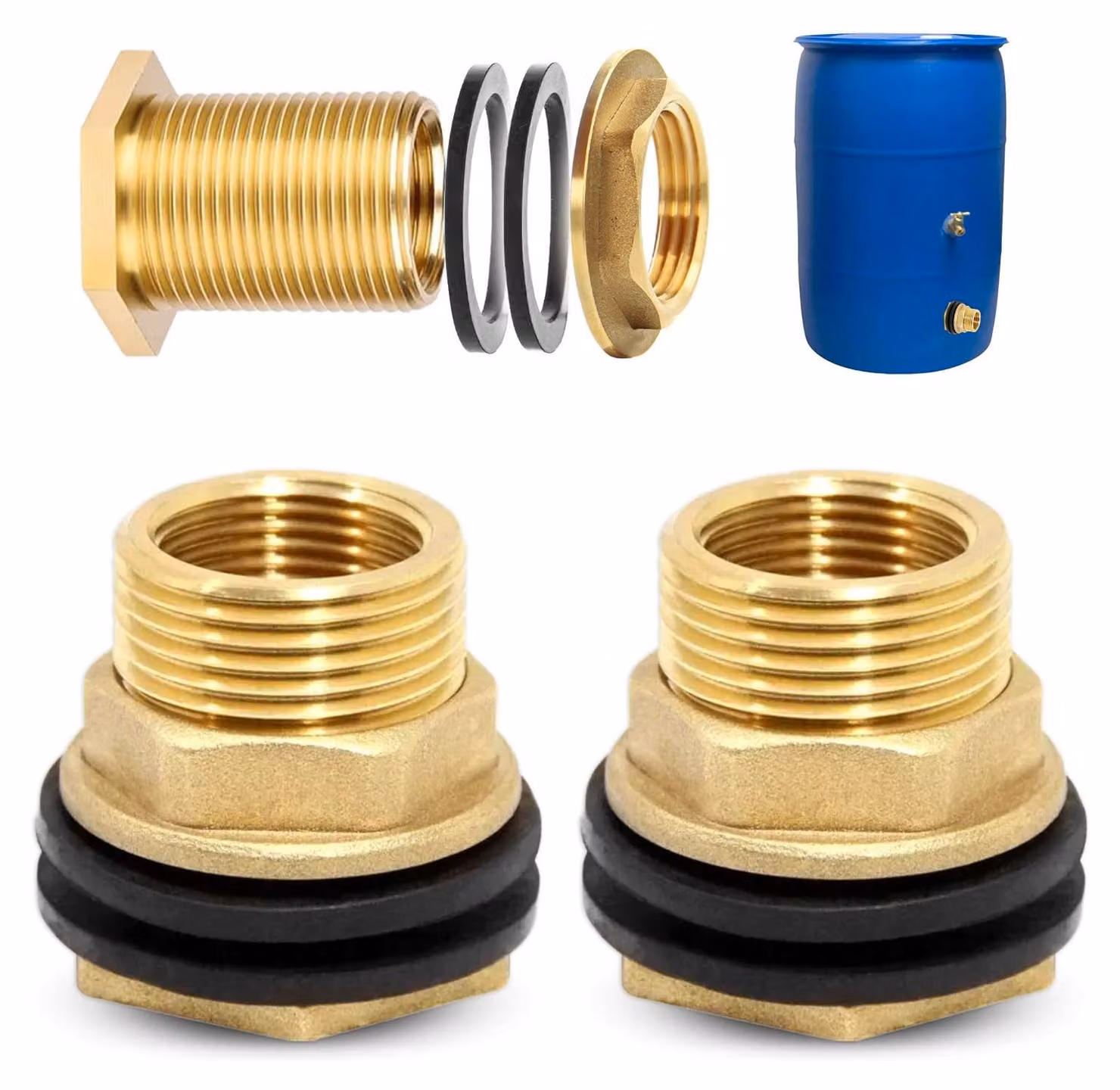 Raccordo per tubo di scarico – Realizzato in ottone di alta qualità, design senza perdite – Modello: Raccordo per tubo di scarico
