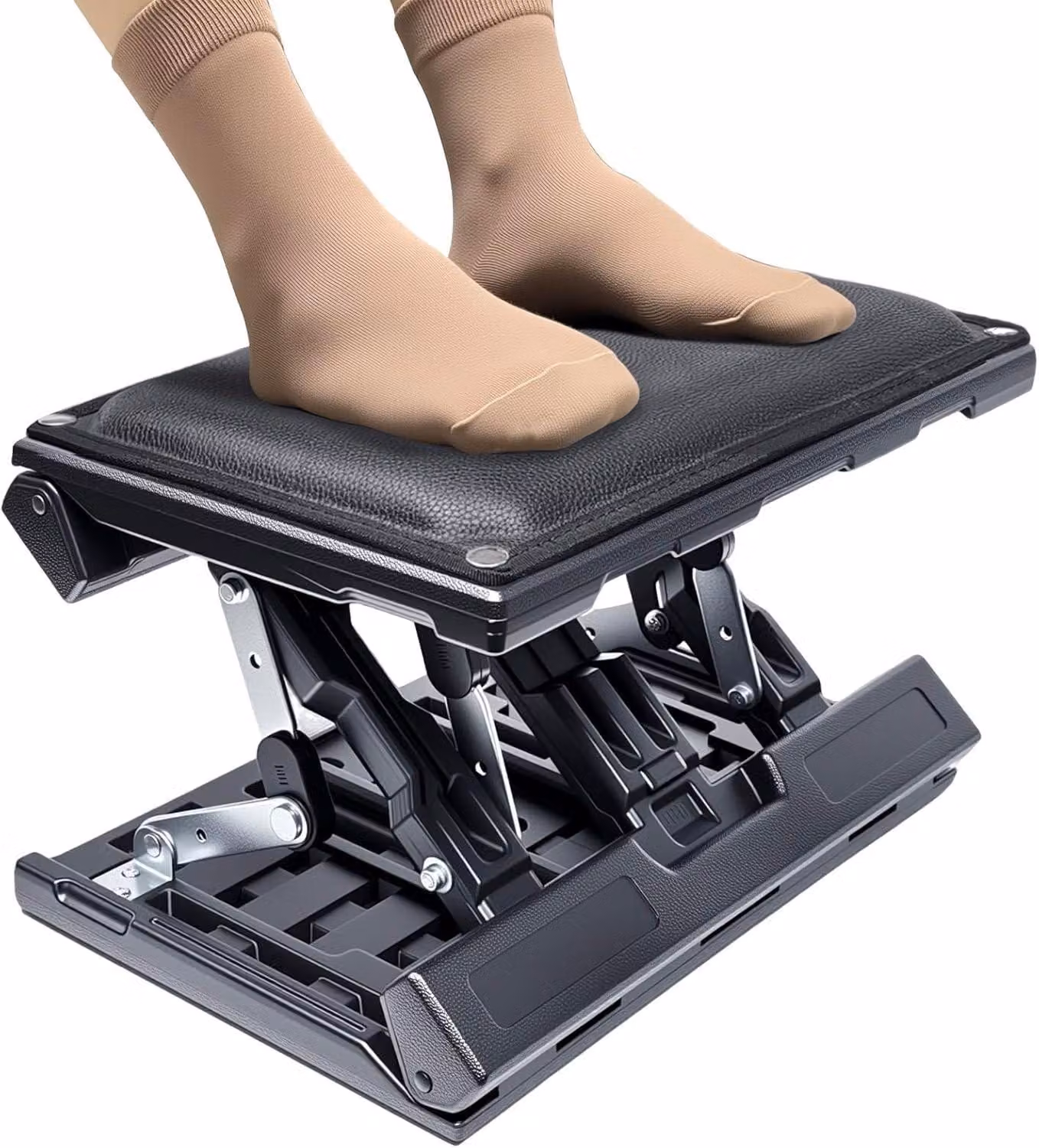 Poggiapiedi regolabile ed ergonomico con funzione massaggio