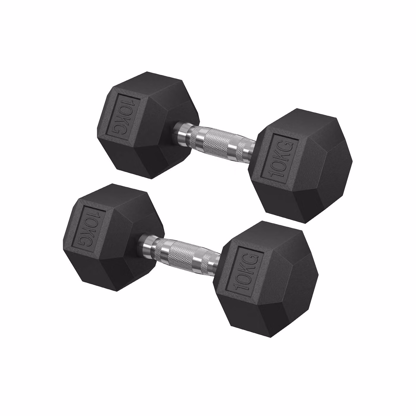 Set di manubri esagonali, 2 x 10 kg