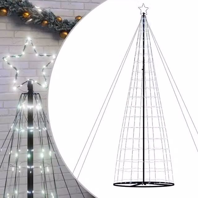 Albero di Natale a LED-Luci decorative natalizie 1534 LED Bianco Freddo 503 cm