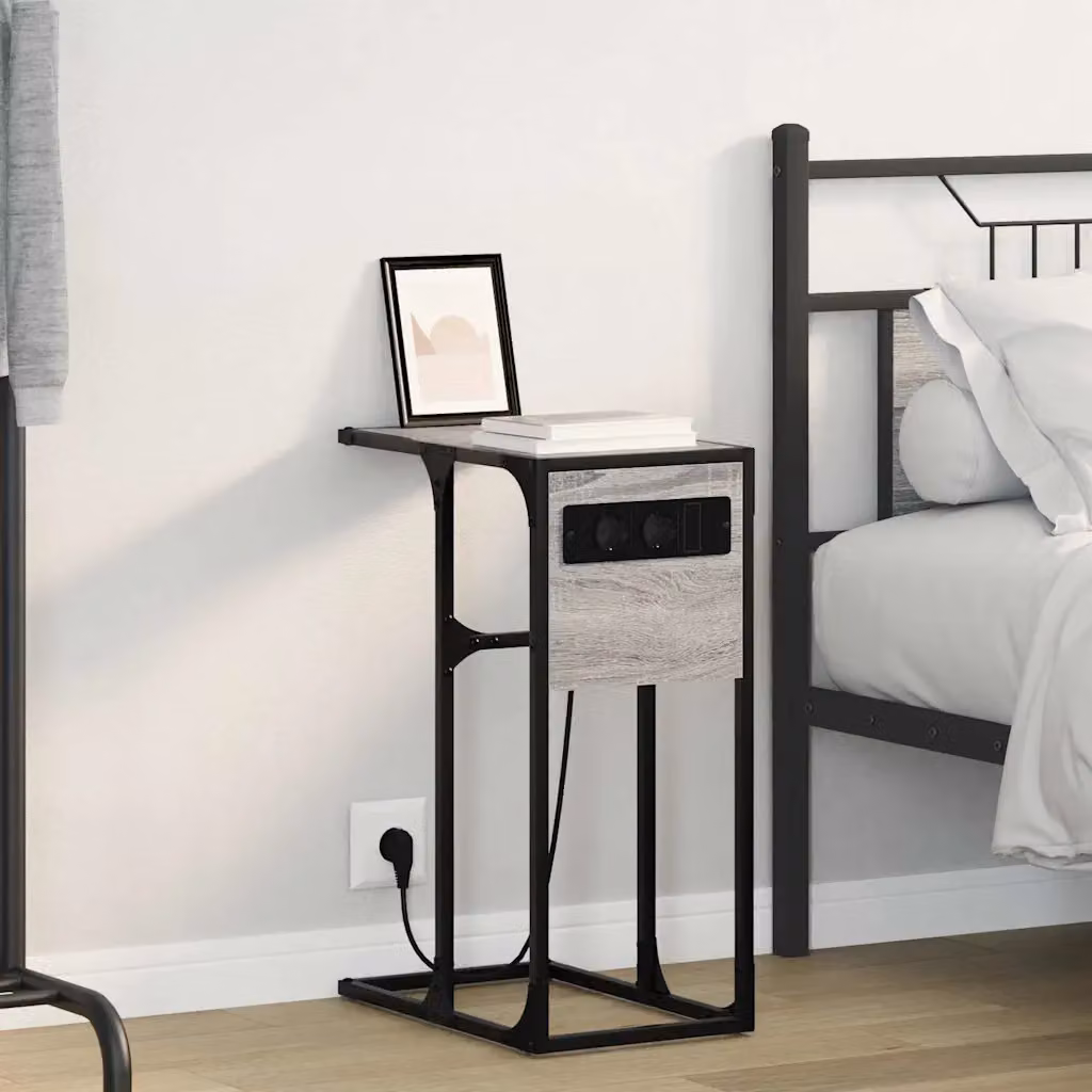 Armadio da Notte vidaXL Grigio Sonoma L: 41,5 cm, P: 26 cm, H: 60,5 cm