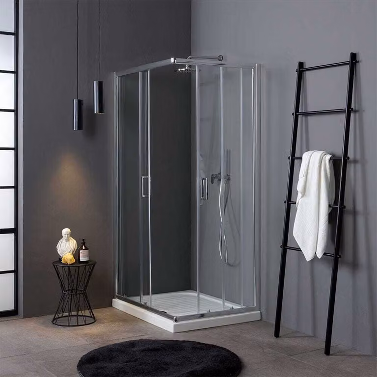Box doccia angolare scorrevole 70x100 cm cristallo trasparente | Luna