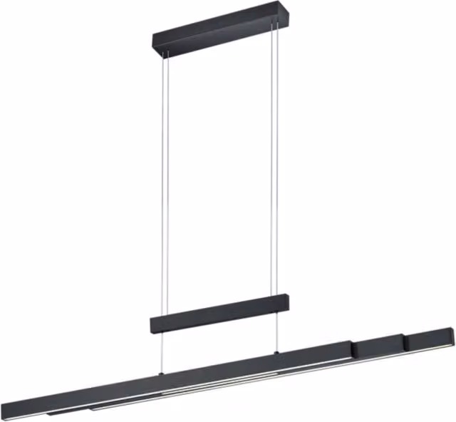 Lampadario LED Trajan nero CCT dimmerabile 45W Trio