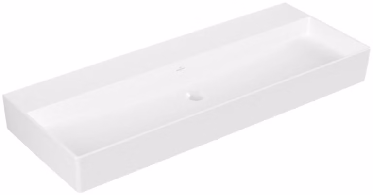 Villeroy & Boch Memento 2.0 lavabo mural, sans trou pour robinet, sans trop-plein, non rectifié, 1200x470mm, 4A22C301, 4A22C301
