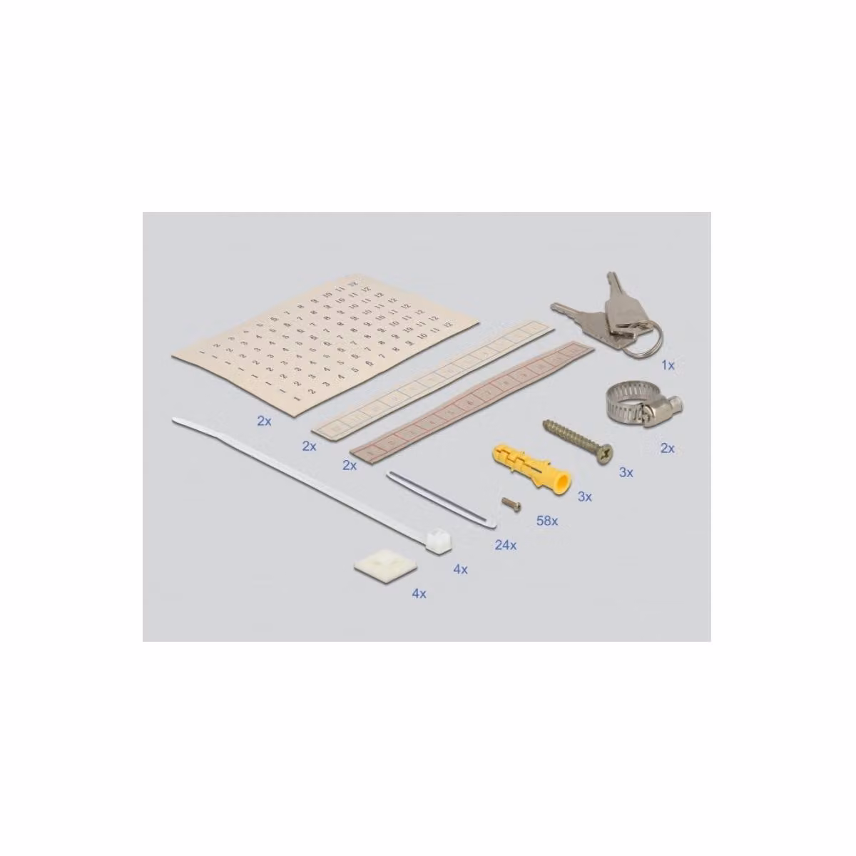 Delock - Glasfaser-Verteilerbox - geeignet für Wandmontage - Grau