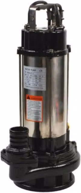 Pompa sommersa doppia per acque reflue da 1500 W con interruttore galleggiante e cavo da 6 m, colore argento in acciaio inossidabile e ghisa