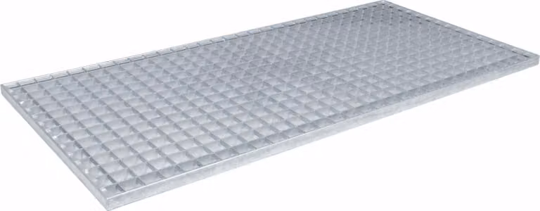 Grata Argento 100 x 50 x 2 cm Acciaio Zincato a Caldo