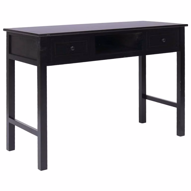 Maison Exclusive - Scrivania nera 110×45×76 cm in legno