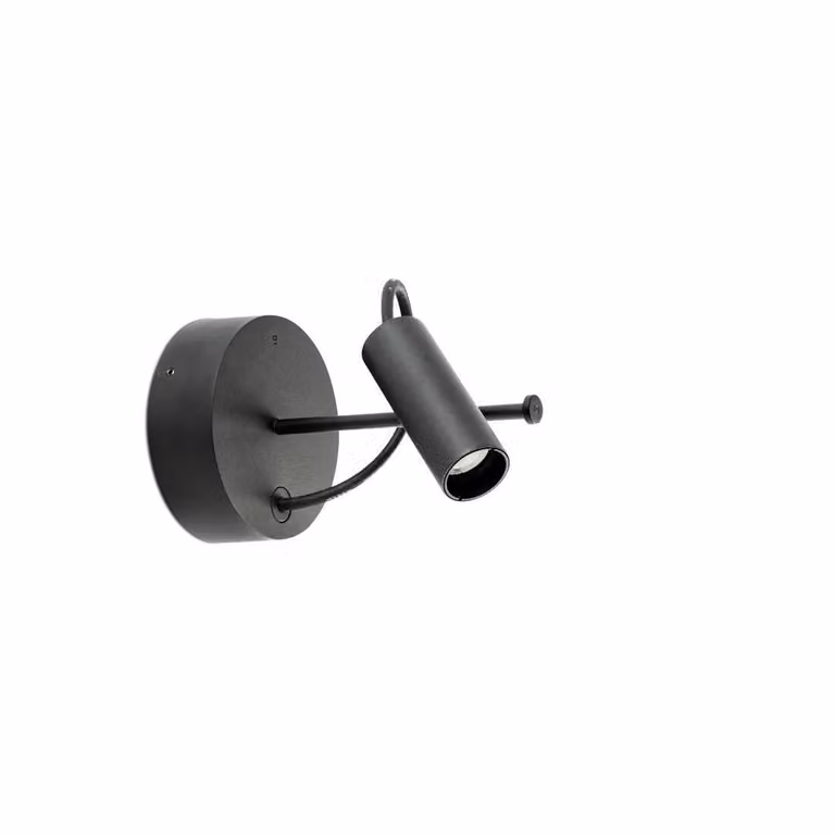 CLAP faretto da parete/soffitto nero 6W 3000K 38º CLAP 75710-233