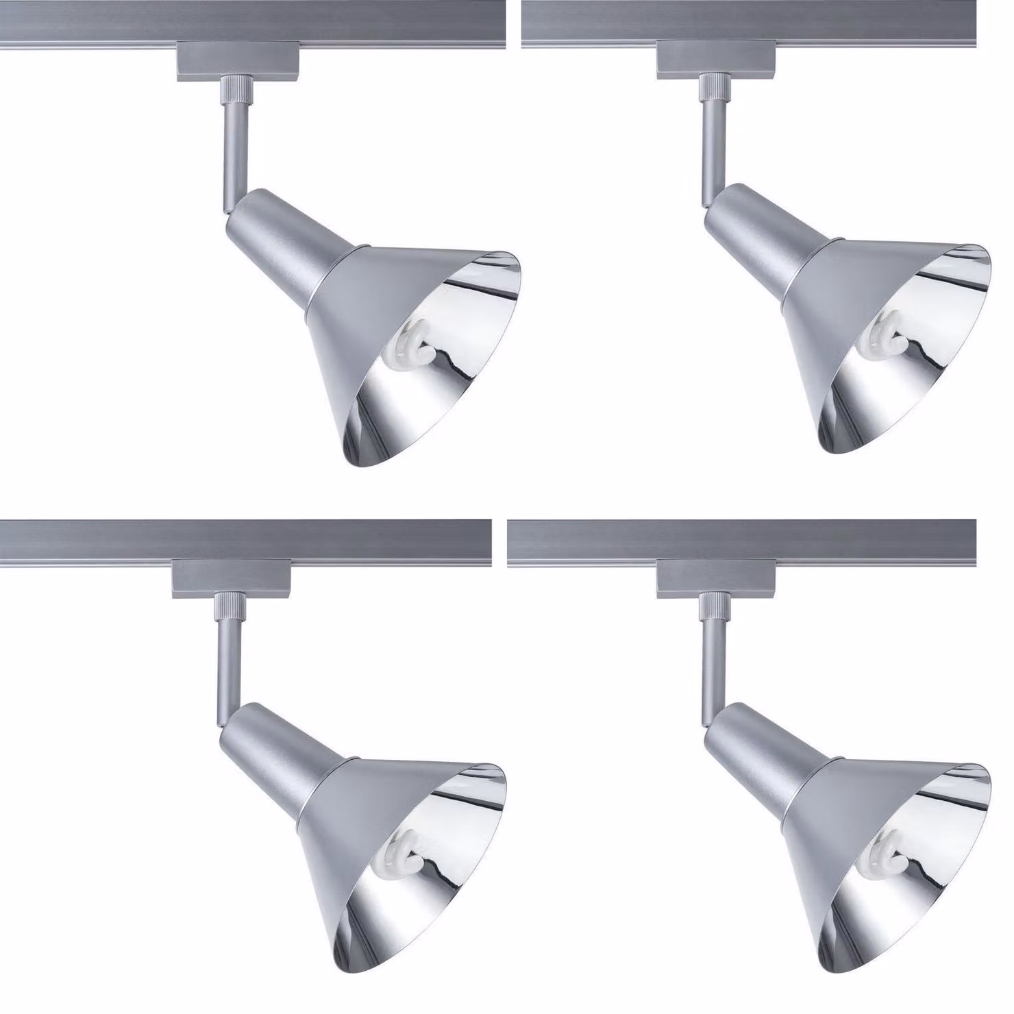 Set di 4 faretti Paulmann Urail Energy, inclusi lampadine a risparmio energetico da 9W, attacco E14, 230Volt