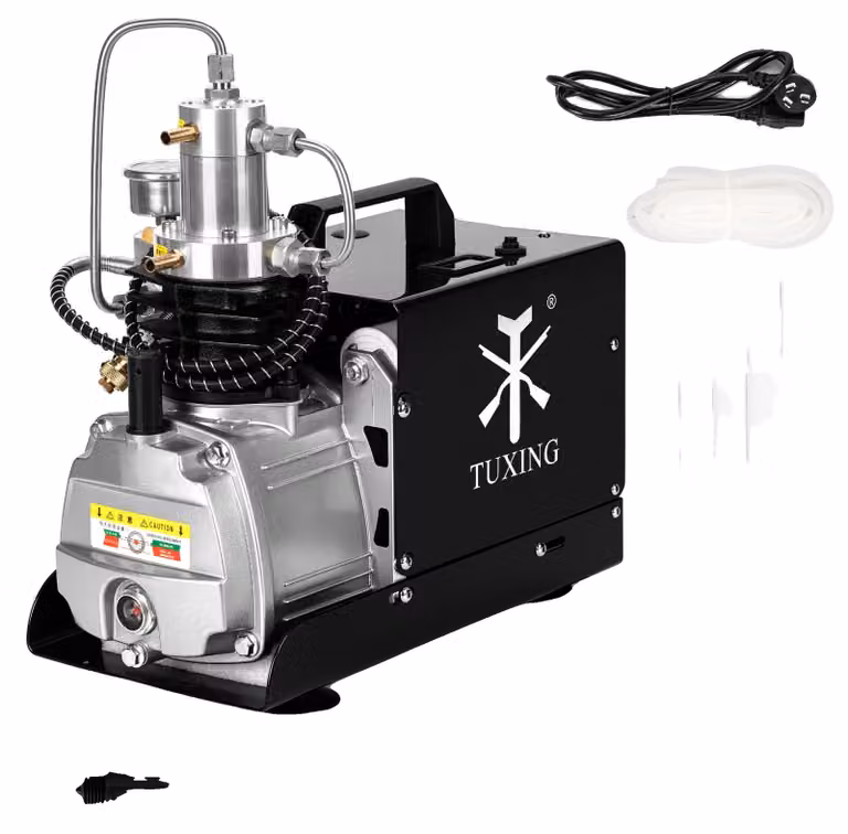 Compressore ad alta pressione, pressione massima di 300 bar, alimentazione a 220V, funzionamento elettrico, struttura a pompa booster,