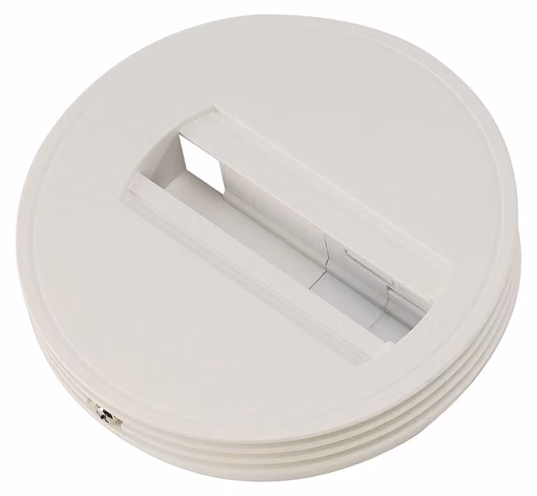 Rosone per adattatore monofase, bianco