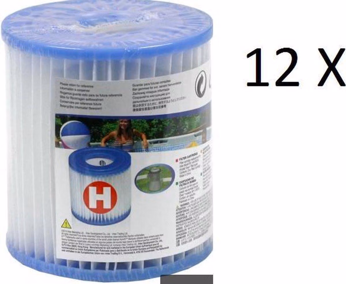 Intex VALUE PACK 12 pezzi di cartuccia filtrante tipo H