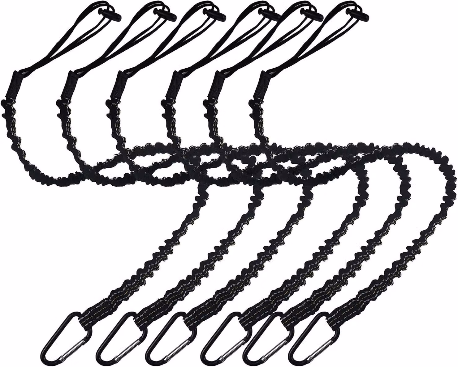 Set di 6 moschettoni per utensili, sistema di protezione anticaduta per piattaforme aeree
