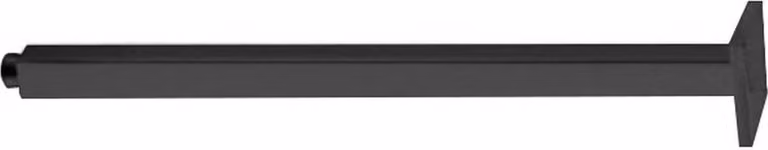 Braccio per soffione doccia, braccio a soffitto, supporto per soffione, raccordo a parete, forma quadrata, colore nero