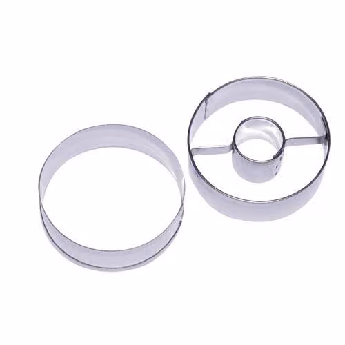 ruota per zucchero 5cm+centro con 2 pezzi in acciaio inox