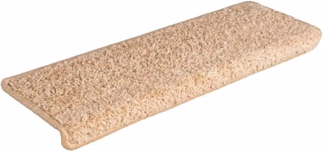 Set di 30 tappetini per scale vidaXL autoadesivi antiscivolo e fonoassorbenti in polipropilene, colore oro e beige, forma rettangolare, L: 65 cm, P: 40 cm, H: 4 cm