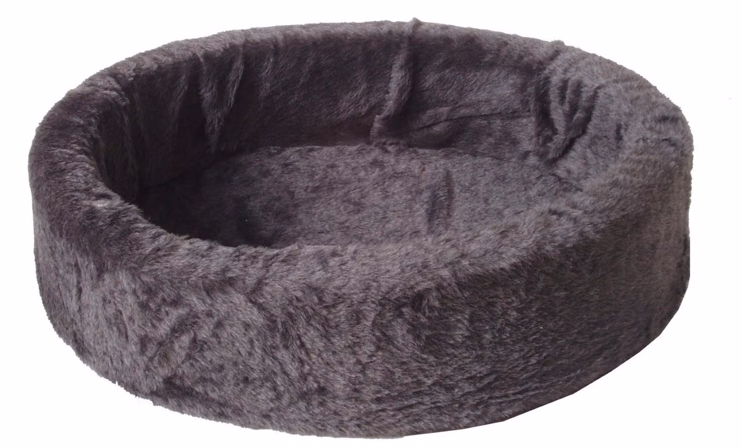 Cestino per cani di peluche grigio