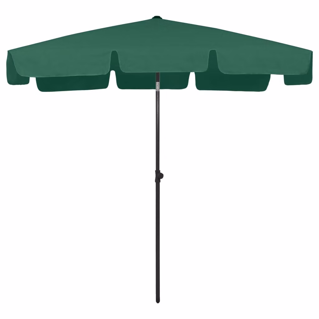Ombrellone da Spiaggia Verde 200x125 cm