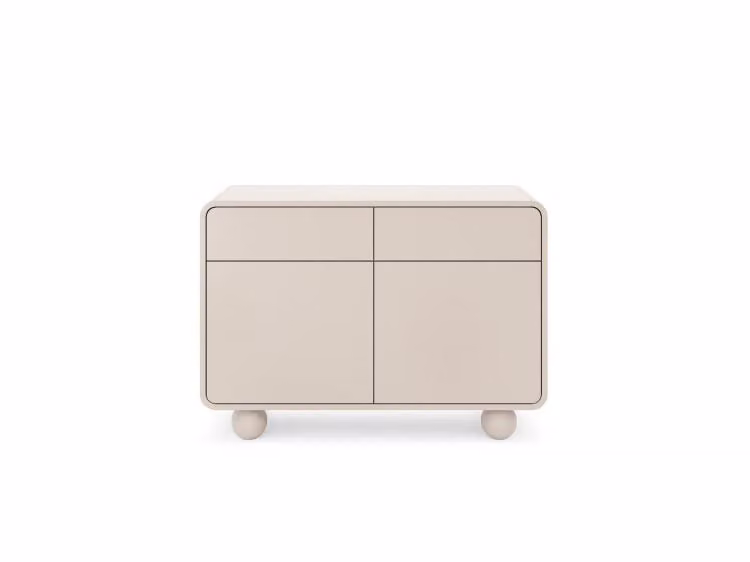 Cassettiera con anta e 2 cassetti Credenza Mobile soggiorno Cashmere