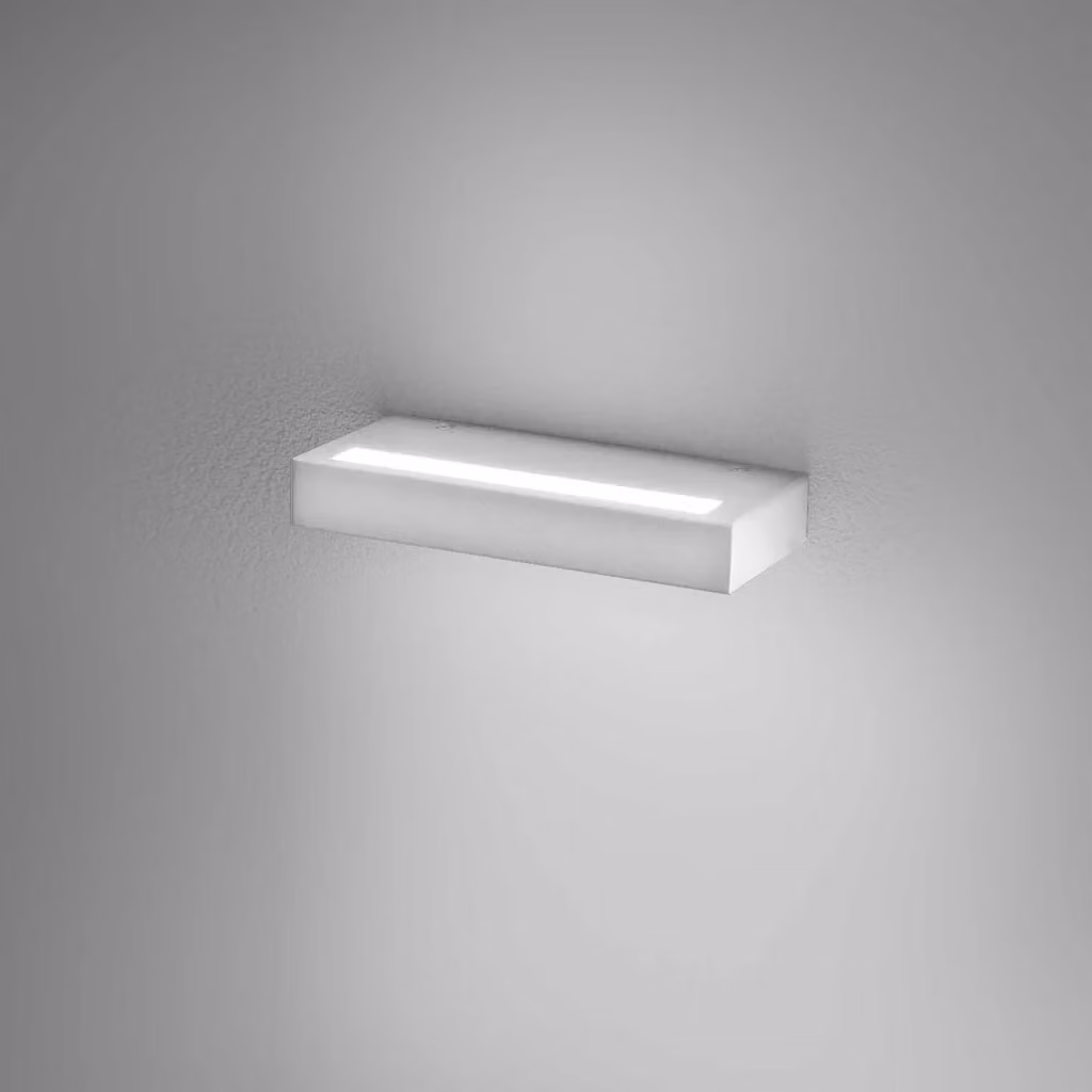 Lampada a Parete LED Gealuce GAP520 Dimmerabile, Luce Indiretta 3000K, 2042lm, Alluminio Bianco Satinato – 2