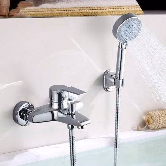 Rubinetteria da bagno con doccetta, 5 funzioni, per vasca da bagno e bagno