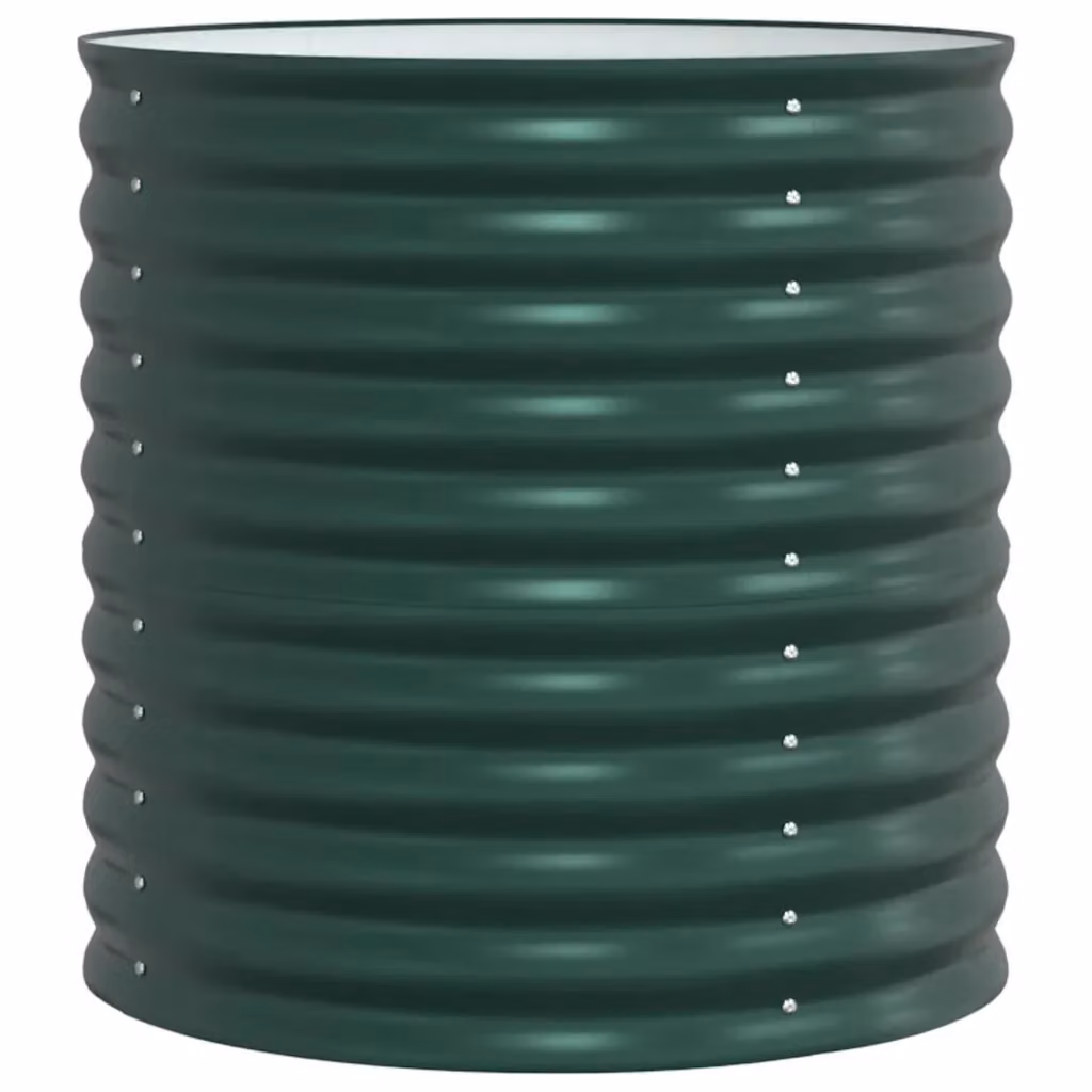 Letto rialzato Videx in acciaio verde per orto e giardino L/P/H: 80 x 80 x 81 cm – 2