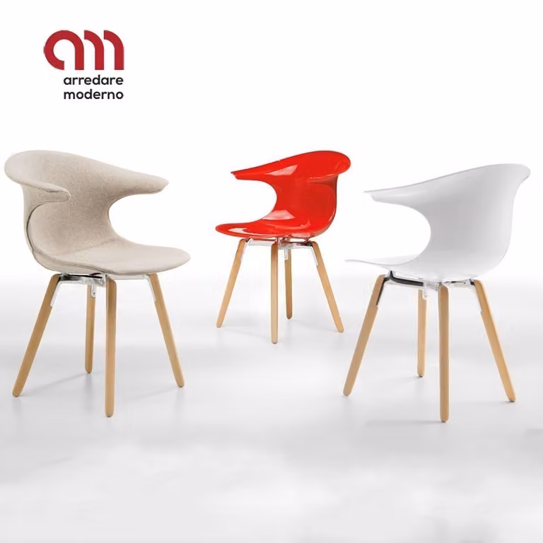 Sedia Loop Mono Wooden Legs Infiniti Design