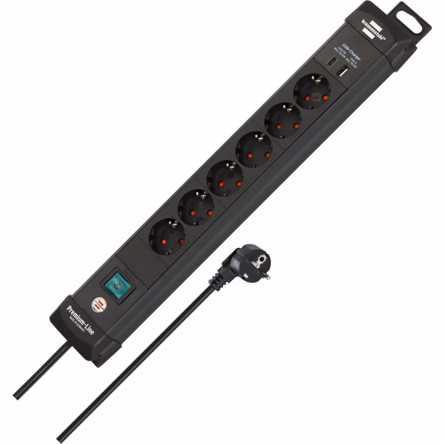 Brennenstuhl 1951160608 Brennenstuhl Premium Line 6fach schwarz *DE*