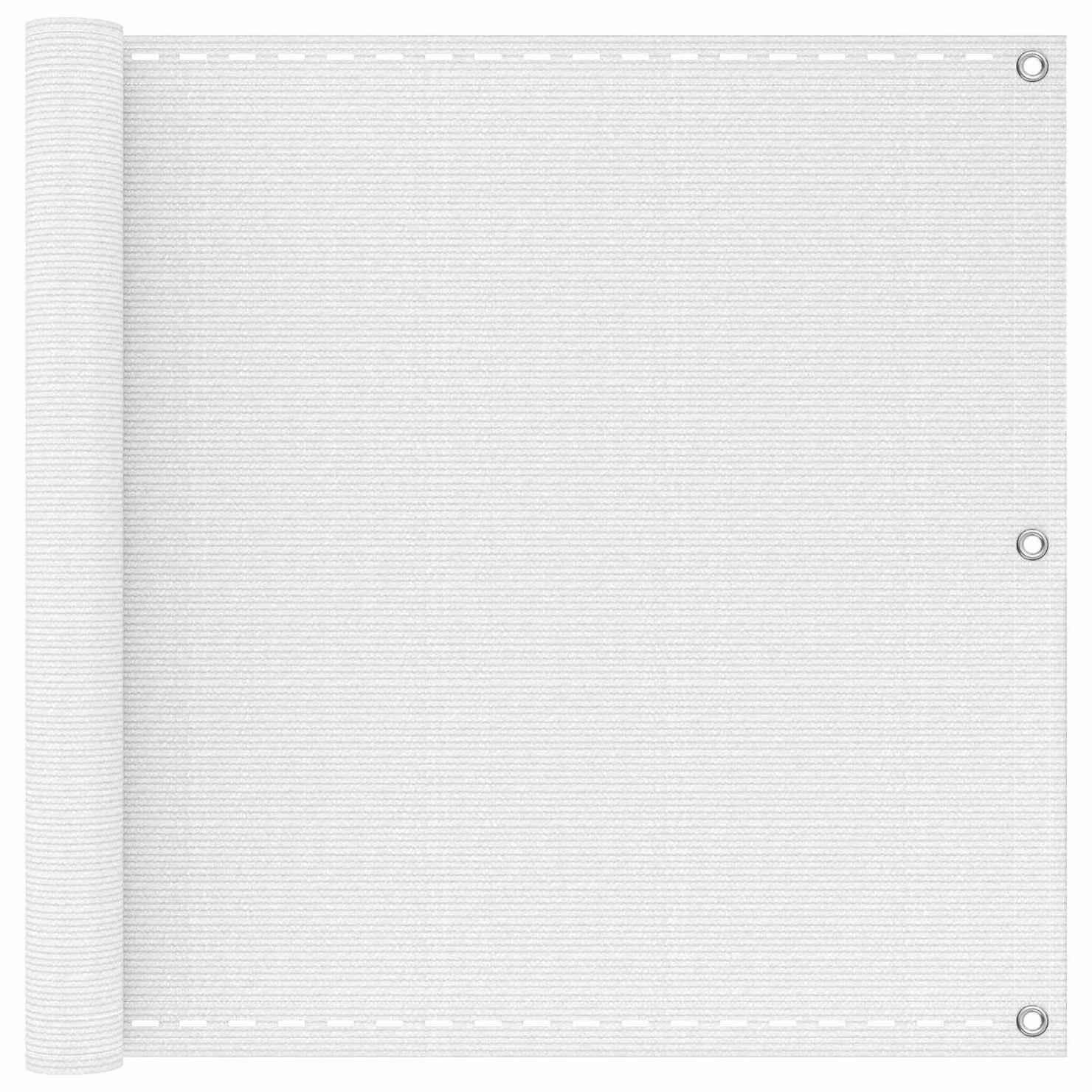 Schermo da balcone rettangolare vidaXL in HDPE e alluminio bianco, L 1200 cm x H 90 cm