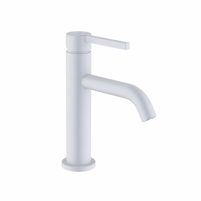 Mitigeur monocommande pour lavabo KLUDI NOVA FONTE PURA, montage monotrou, hauteur de bec 100 mm, Eco, s-pointer, 202895315, 202895315