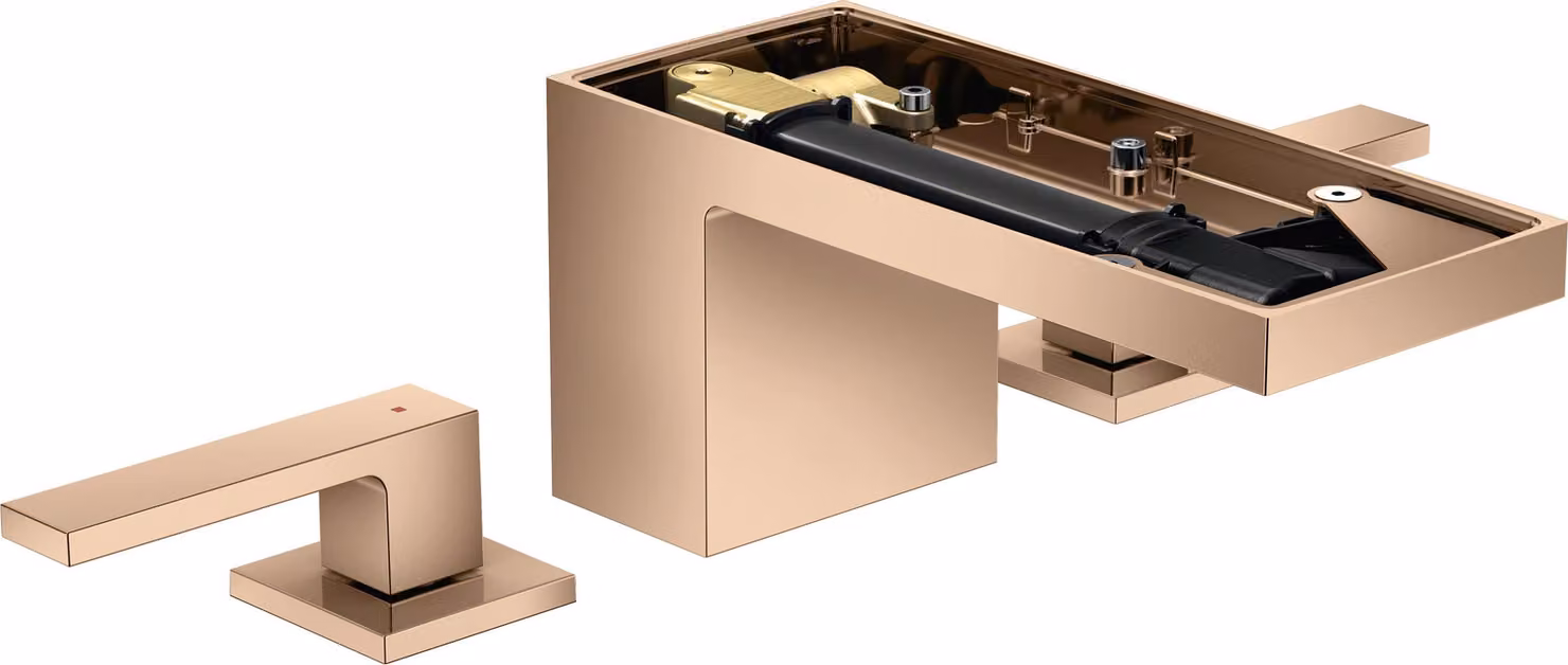 hansgrohe AXOR MyEdition Mélangeur lavabo 3 trous 70 avec vidage à ouverture rapide, sans plaque, 47052300, 47052300