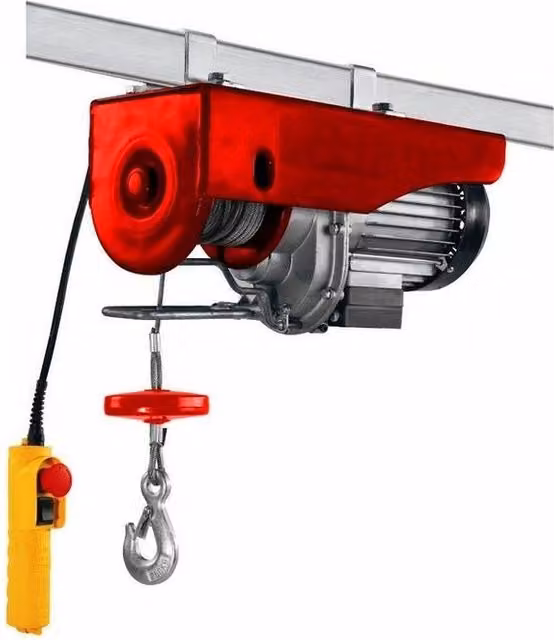Argano Elettrico Einhell TC-EH 600 Rosso, Potenza 1050 W, Capacità 600 kg, Cavo 18 m con Freno Automatico