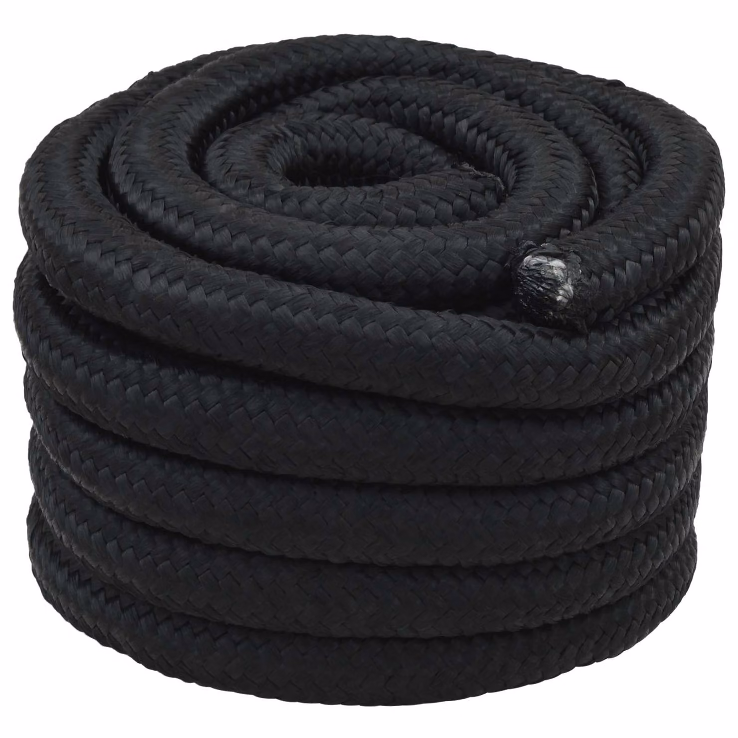 Corda da barca vidaXL in plastica nera, diametro 3 mm, lunghezza 50 m
