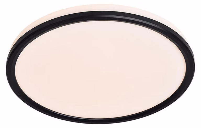NORDLUX Liva smart LED plafoniera IP54, variante: Ø 360 x 32 mm, LED, 21 W, 2100 lm, nero