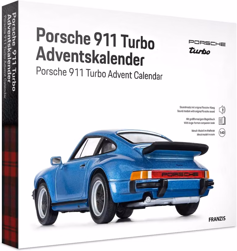 Calendario dell'Avvento a tema Porsche 911 Turbo