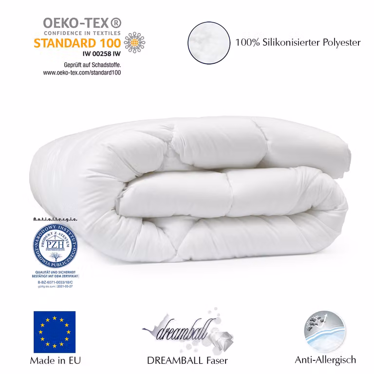 set da 1 pezzo di copripiumino home textiles 155x200 4 stagioni | copripiumino: 100% microfibra | biancheria da letto per soggetti allergici con | imbottitura: 1120g