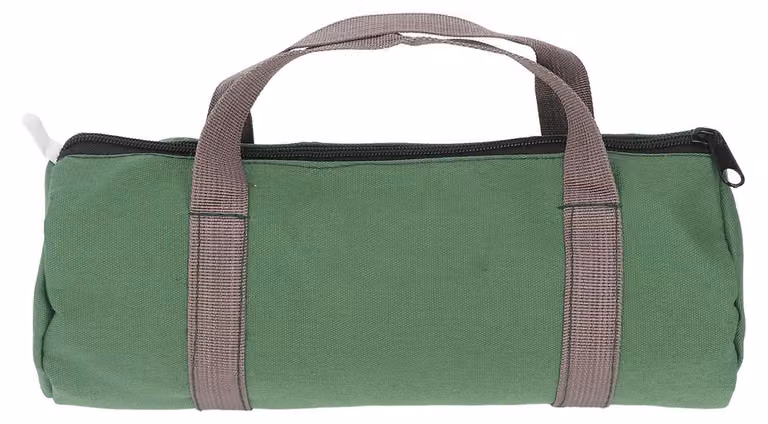 Borsa per attrezzi, apertura ampia, grande capacità, borsa impermeabile in tela per chiavi inglesi, cacciaviti, dimensioni 290 x 120 mm