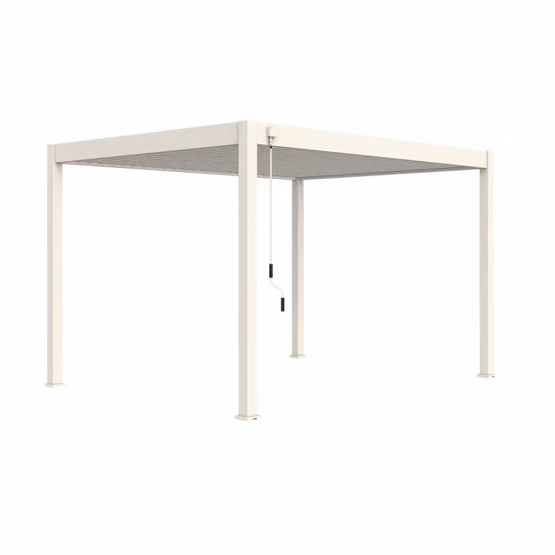 Pergola bioclimatica Ombréa VS Bianco L: 4 m, P: 3 m – 2